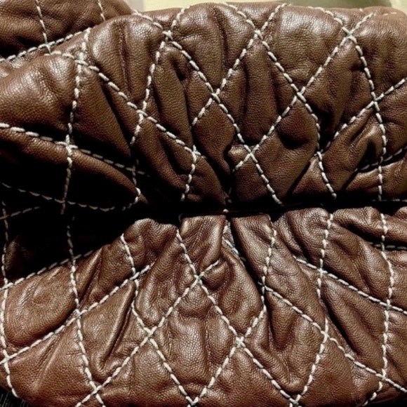 AUTHENTIC JUICY COUTURE quilted leather hobo handbag Y2K very HTF - Picture 8 of 8